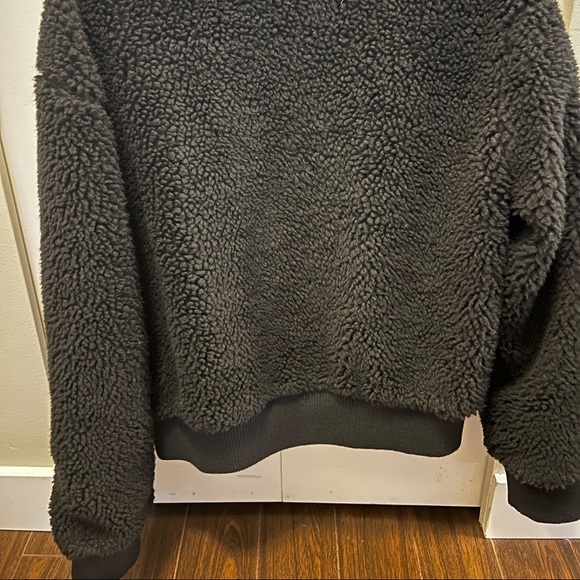 Black Sherpa/teddy jacket Ardene XS - Picture 3 of 4